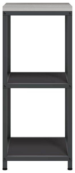Konyhai Tárolás polcokkal tárolóval Fekete 40 x 50 x 92 cm Acél