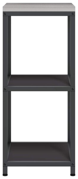 Konyhai Tárolás polcokkal tárolóval Fekete 40 x 50 x 92 cm Acél