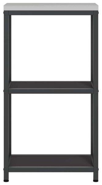 Konyhai Tárolás polcokkal tárolóval Fekete 30 x 50 x 92 cm Acél