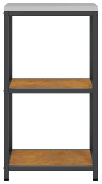 Konyhai Tárolás polcokkal Rozsdás 40 x 50 x 92 cm Acél