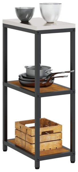 Konyhai Tárolás polcokkal Rozsdás 30 x 50 x 92 cm Acél