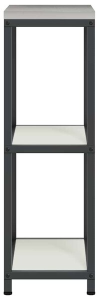 Konyhai Tárolás polcokkal tárolóval Fehér 30 x 50 x 92 cm Acél