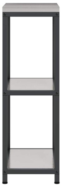 Konyhai Tárolás polcokkal tárolóval Ezüst 30 x 50 x 92 cm Acél