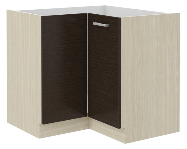 Sarok alsó konyhaszekrény Chasma 89 x 89 DN 1F BB (ferara tölgy + sötét fa)