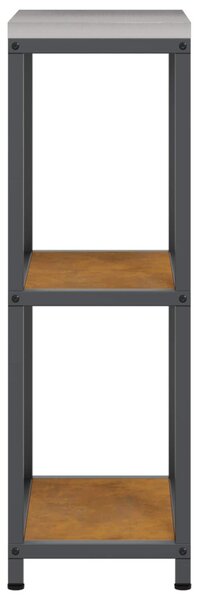 Konyhai Tárolás polcokkal Rozsdás 30 x 50 x 92 cm Acél