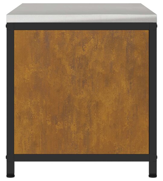 Konyhai Tárolás polcokkal ajtóval Rozsdás 90 x 50 x 53 cm Acél