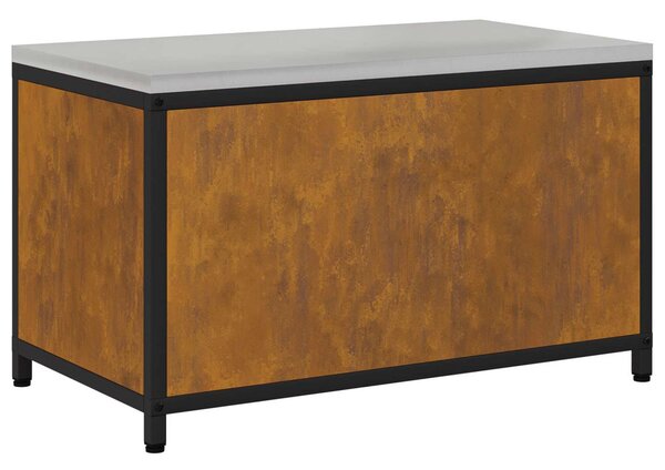 Konyhai Tárolás polcokkal ajtóval Rozsdás 90 x 50 x 53 cm Acél