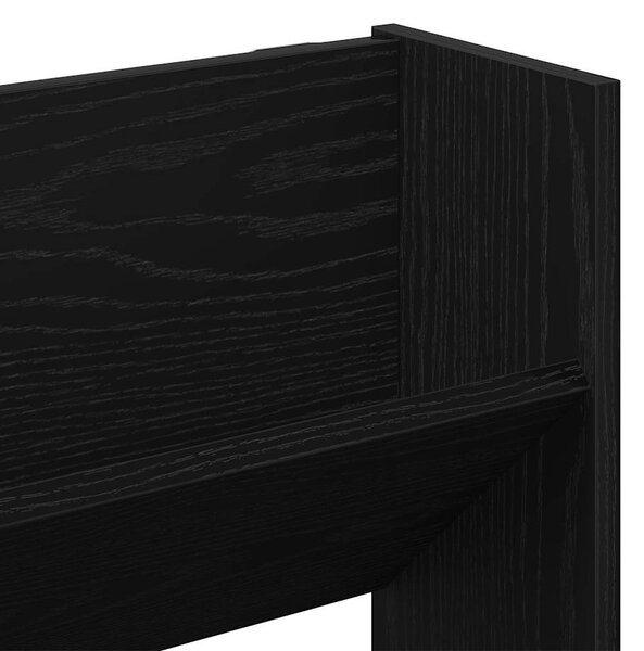 Cipőszekrény 2 pcs Fekete tölgy 86 x 18 x 90 cm Faanyag