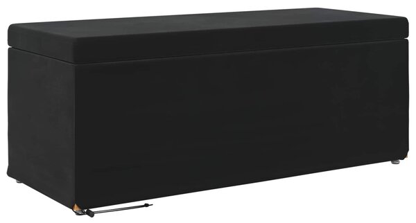 Zsámoly Fekete 101 x 41 x 40 cm Bársony és Műanyag Fa
