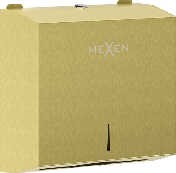 Mexen Verno-L, papírtörlő adagoló, szálcsiszolt arany, 70K410-55