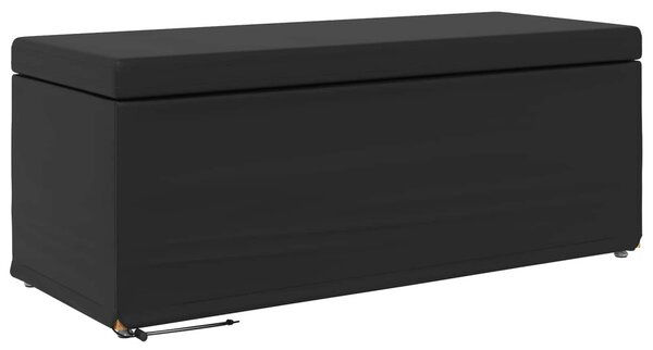 Zsámoly Fekete 101 x 41 x 40 cm Műbőr és Műanyag Fa