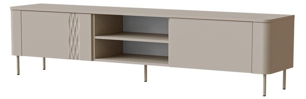 TV-állvány Tortesi 103, Közepes sűrűségű farostlemez, Laminált forgácslap, 49x200x41cm, Kasmír