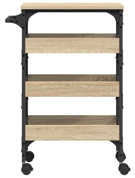 Konyhai kocsi Sonoma tölgy 53 x 20 x 76 cm Faanyag