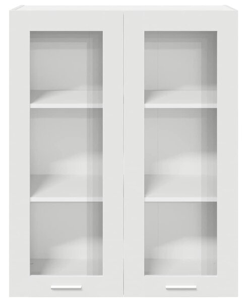 Függő szekrény tárolóval ajtóval Fehér 80 x 31 x 100 cm Faanyag