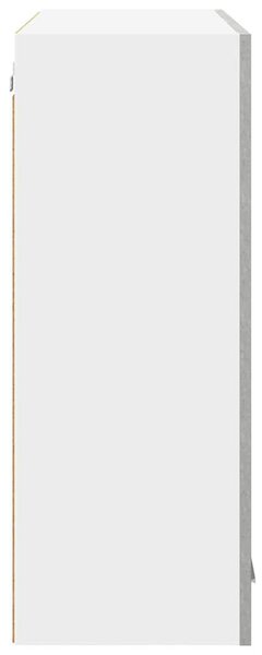 Függő szekrény tárolóval Beton Szürke 80 x 31 x 80 cm Faanyag