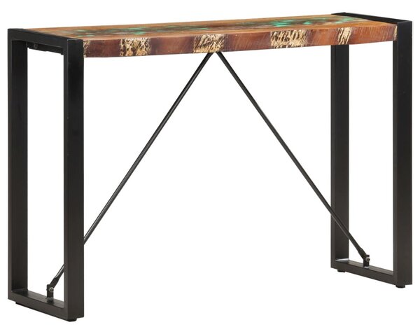 Tömör újrahasznosított fa tálalóasztal 110 x 35 x 76 cm