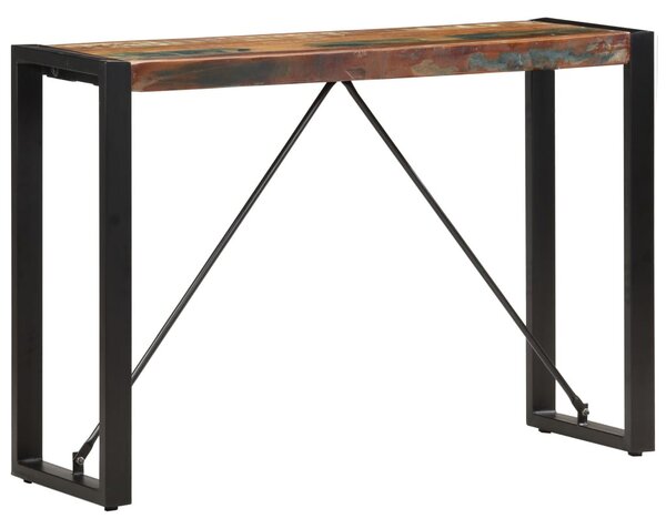 Tömör újrahasznosított fa tálalóasztal 110 x 35 x 76 cm