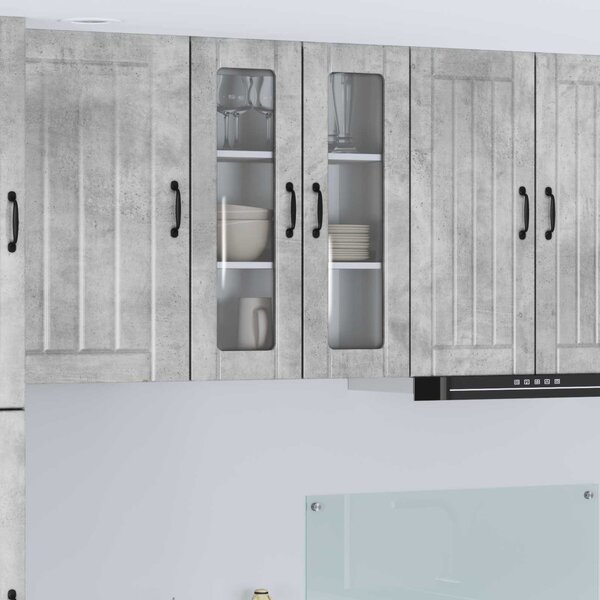 Mosogatógép panel Lucca Betonszürke 60 x 31 x 80 cm Szerelt Fa