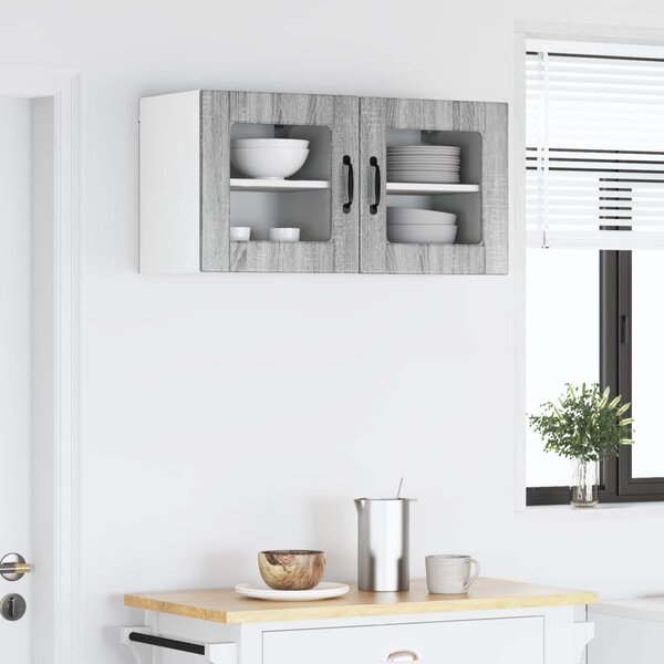 Mosogatógép panel 2 pcs Szürke Sonoma 40 x 31 x 40 cm Faanyag