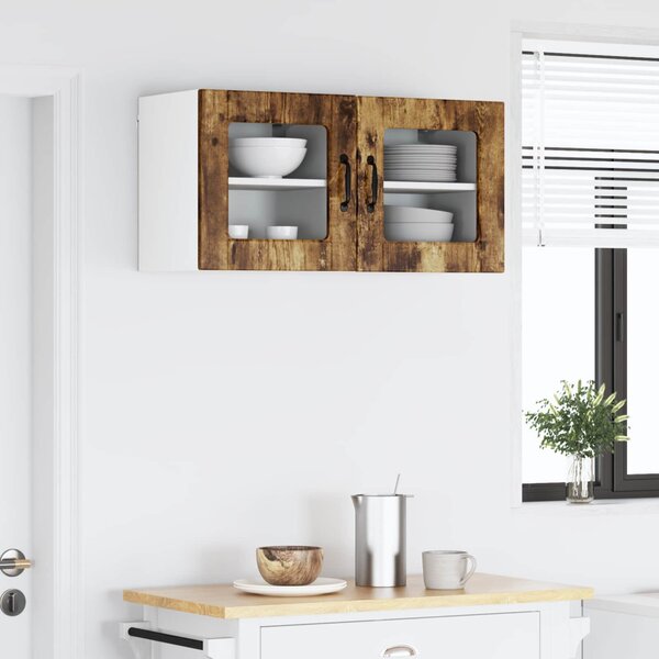 Mosogatógép panel 2 pcs Füstölt tölgy 40 x 31 x 40 cm Faanyag