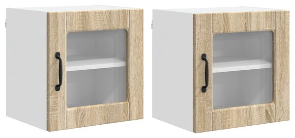 Mosogatógép panel 2 pcs Sonoma tölgy 40 x 31 x 40 cm Faanyag