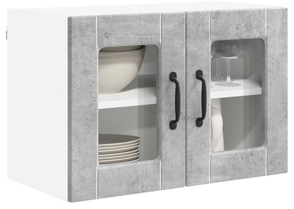 Konyhaszekrény polcokkal Beton Szürke 60 x 31 x 40 cm Faanyag