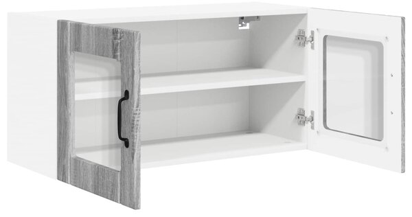 Mosogatógép panel ajtóval Szürke Sonoma 80 x 31 x 40 cm Faanyag