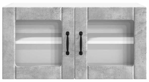 Mosogatógép panel ajtóval Beton Szürke 80 x 31 x 40 cm Faanyag