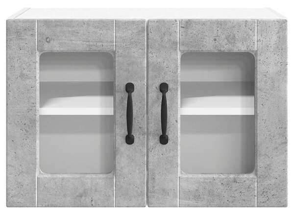 Konyhaszekrény polcokkal Beton Szürke 60 x 31 x 40 cm Faanyag