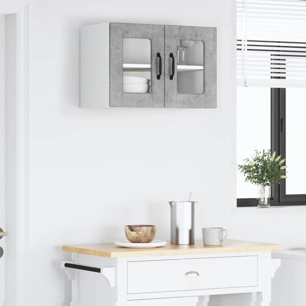 Konyhaszekrény polcokkal Beton Szürke 60 x 31 x 40 cm Faanyag