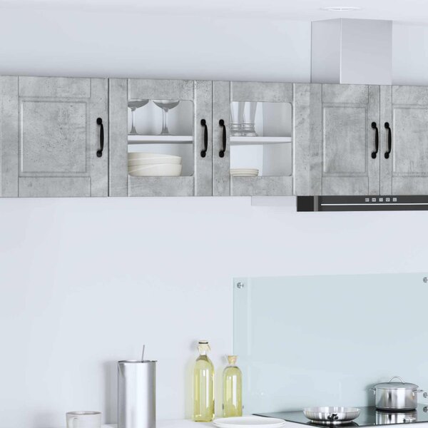 Mosogatógép panel ajtóval Beton Szürke 80 x 31 x 40 cm Faanyag