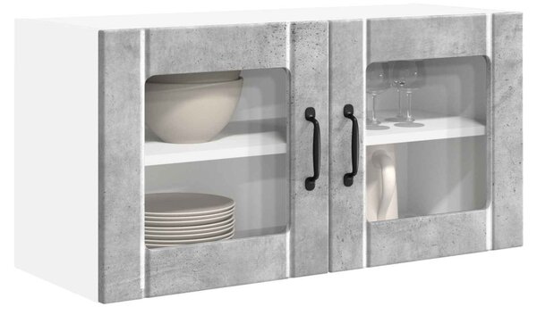 Mosogatógép panel ajtóval Beton Szürke 80 x 31 x 40 cm Faanyag