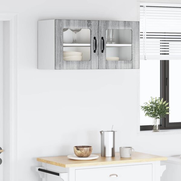 Mosogatógép panel ajtóval Szürke Sonoma 80 x 31 x 40 cm Faanyag