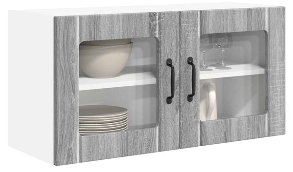 Mosogatógép panel ajtóval Szürke Sonoma 80 x 31 x 40 cm Faanyag