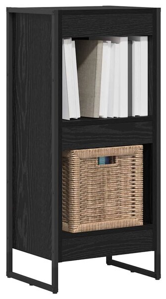 Könyvespolc Fekete tölgy 40 x 30 x 86,5 cm Faanyag