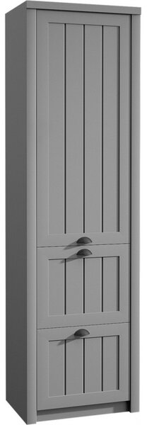 Provance S1D2S Grey Háromrészes vékony magas szekrény Szürke