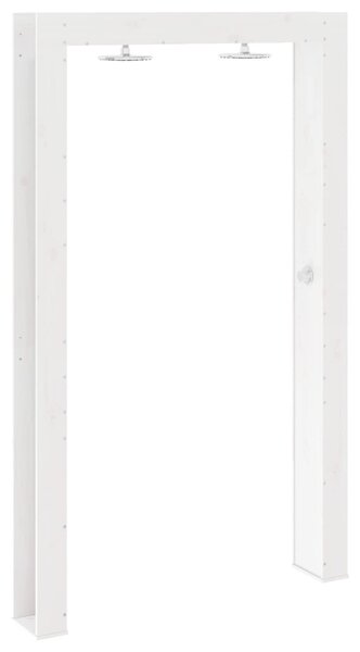 Kültéri zuhany Fehér 137 x 23 x 226 cm Tömör fenyő