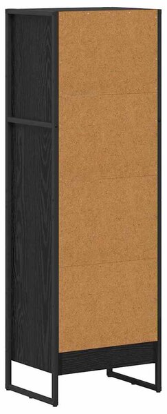 Könyvespolc Fekete tölgy 40 x 30 x 121 cm Faanyag
