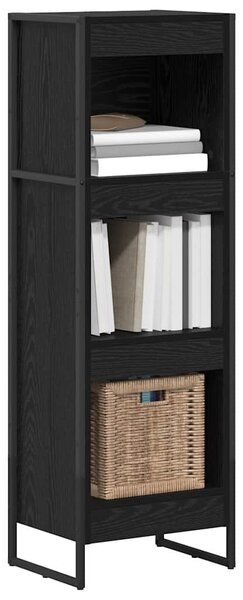Könyvespolc Fekete tölgy 40 x 30 x 121 cm Faanyag