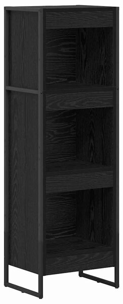 Könyvespolc Fekete tölgy 40 x 30 x 121 cm Faanyag