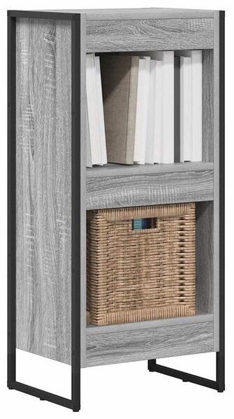 Könyvespolc 40 x 30 x 86,5 cm Szerelt Fa Szürke Sonoma