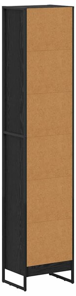 Könyvespolc Fekete tölgy 40 x 30 x 189,5 cm Faanyag