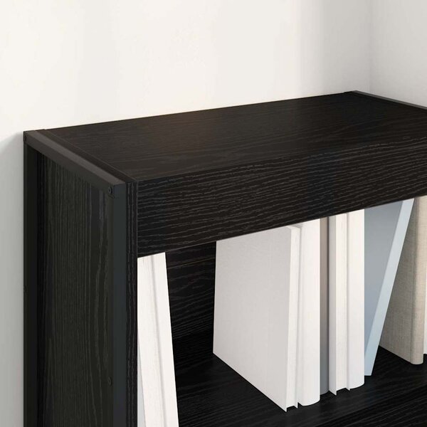 Könyvespolc Fekete tölgy 60 x 30 x 86,5 cm Faanyag