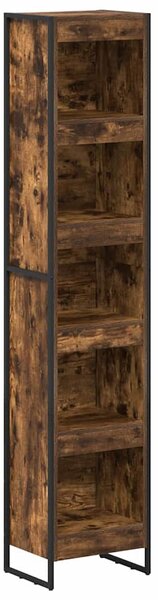 Könyvespolc 40 x 30 x 189,5 cm Szerelt Fa Füstös tölgy