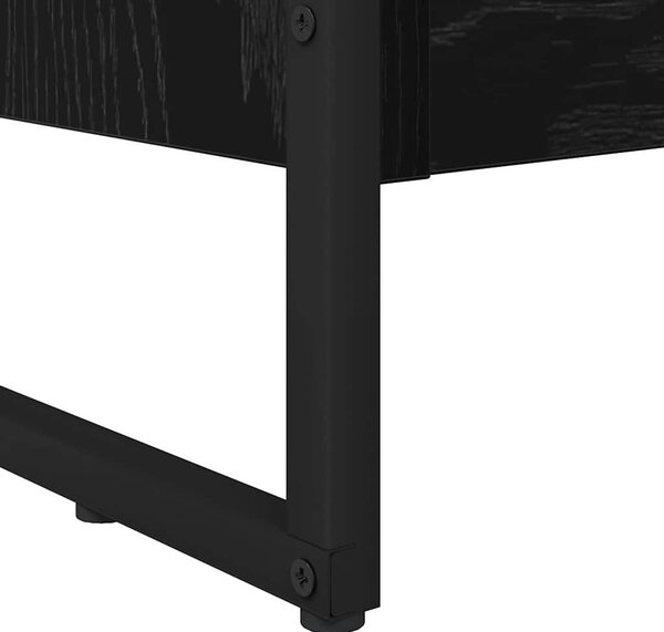Könyvespolc Fekete tölgy 60 x 30 x 86,5 cm Faanyag