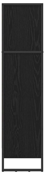 Könyvespolc Fekete tölgy 60 x 30 x 121 cm Faanyag
