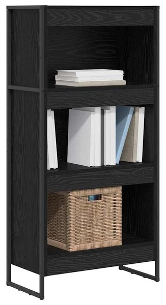 Könyvespolc Fekete tölgy 60 x 30 x 121 cm Faanyag