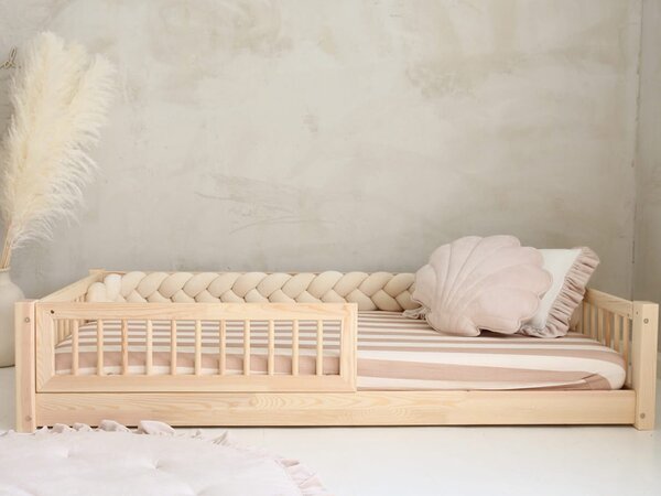 ELORA SLATS NEW gyerekágy ágyneműtartóval 80x160 - natúr