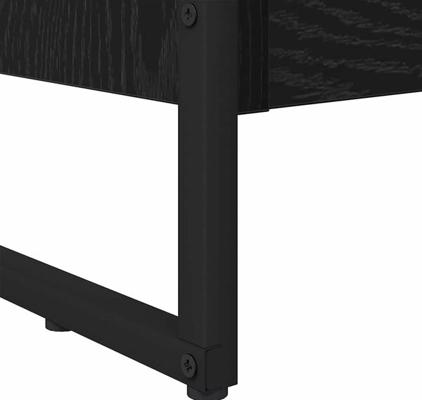 Könyvespolc Fekete tölgy 60 x 30 x 121 cm Faanyag
