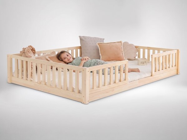 ELORA DUO NEW gyerekágy ágyneműtartóval 140x190 - natúr